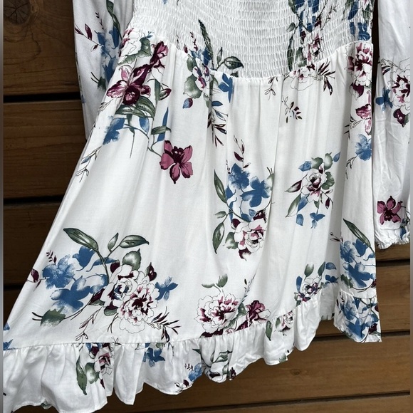 Urban Outfitters Lumiere Boho Floral Mini Dress Size Large NWT - Picture 6 of 13